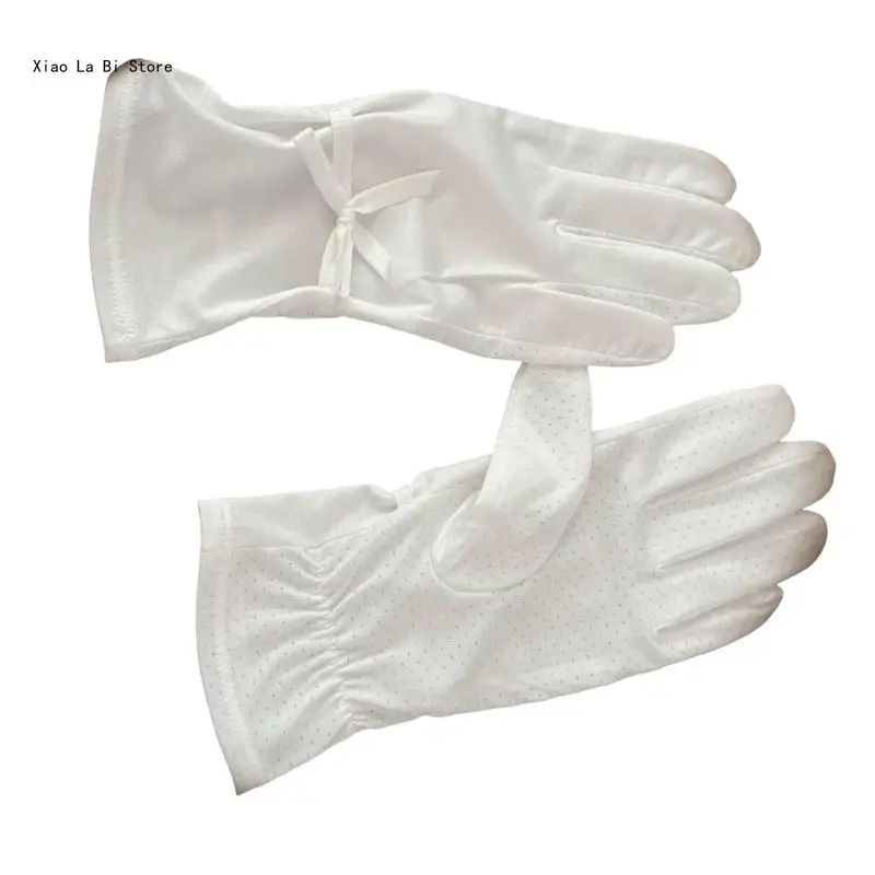 Ice Silk Gloves Cooling Gloves UV Sun Protective Hand Wear for Outdoor Activity XXFD