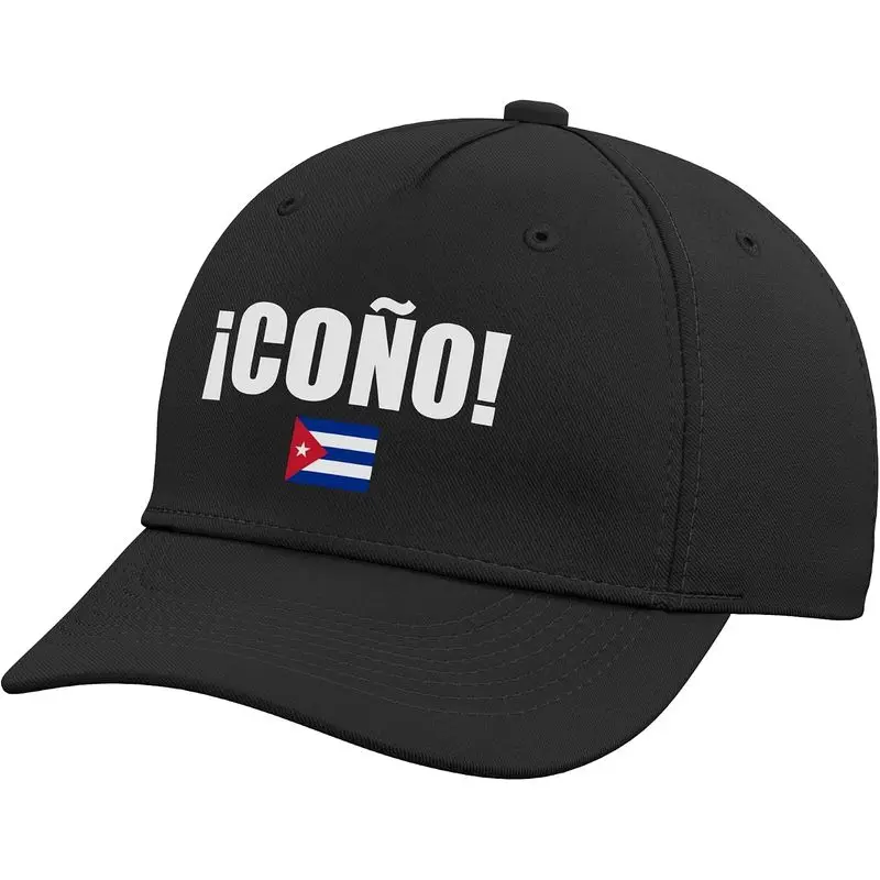 Cono Cuba Flag Spanish Slang Funny Sports Adjustable Baseball Hat