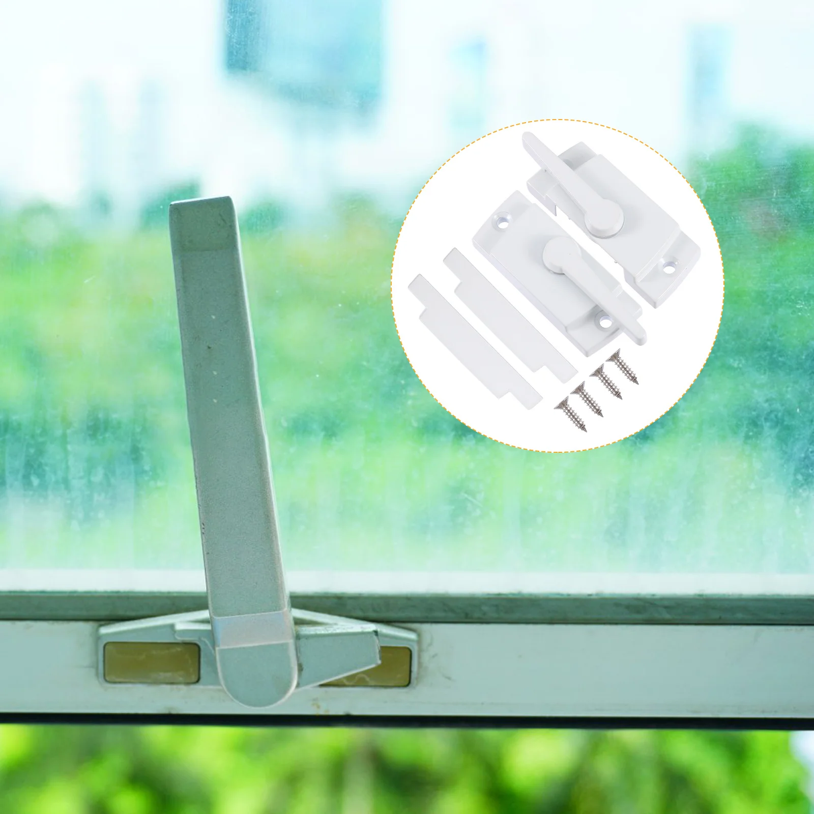 

2Sets Zinc Alloy Crescent Lock Durable Sliding Window Door Security Anti-Theft Lock Door Crescent Locks Hardwares Latch