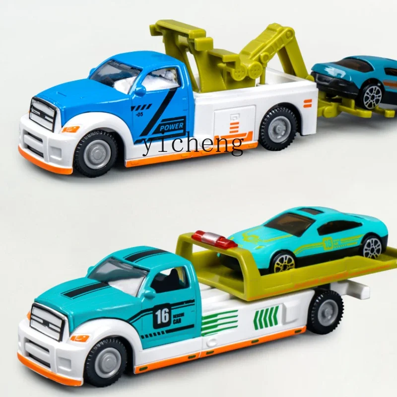 

Tqh Toy Alloy Recovery Vehicle Boy Simulation Metal Model Trailer Lifting Engineering Car Growth