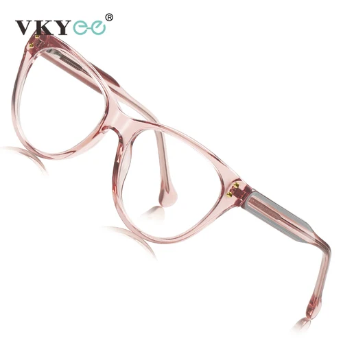 Imagen 2 del producto VKYEE, gafas de lectura con montura de Color a la moda, ojo de gato, antiluz azul, gafas fotocromáticas personalizables para miopía, prescripción LS102