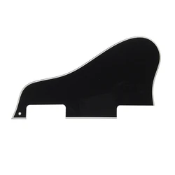 Pleroo Custom Guitar Parts For ES 335 Jazz Archtop Guitar Pickguard Scratch Plate, 4 Ply Black