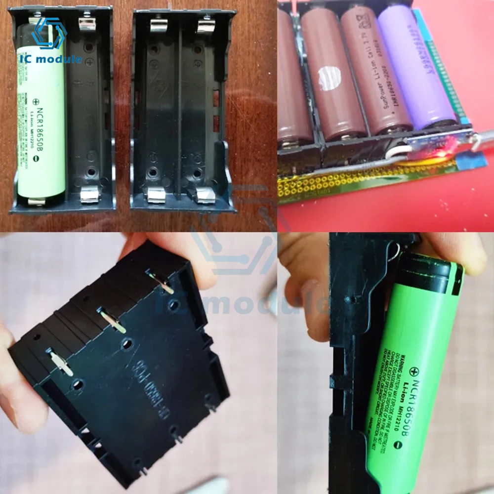 ใหม่ DIY ABS 18650 Power Bank กรณี 1X 2X 3X 4X 18650 แบตเตอรี่ผู้ถือกล่องกรณี 1 2 3 4 สล็อตแบตเตอรี่คอนเทนเนอร์ hard Pin