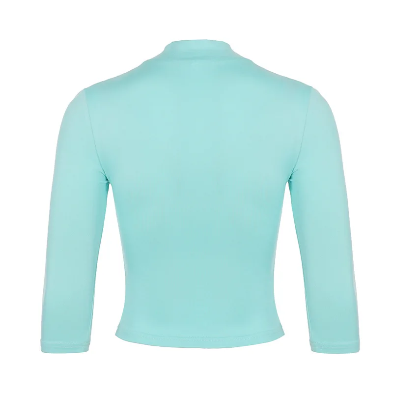 summer new fashionable cross collar pleated waist slimming mid sleeve t-shirt for women