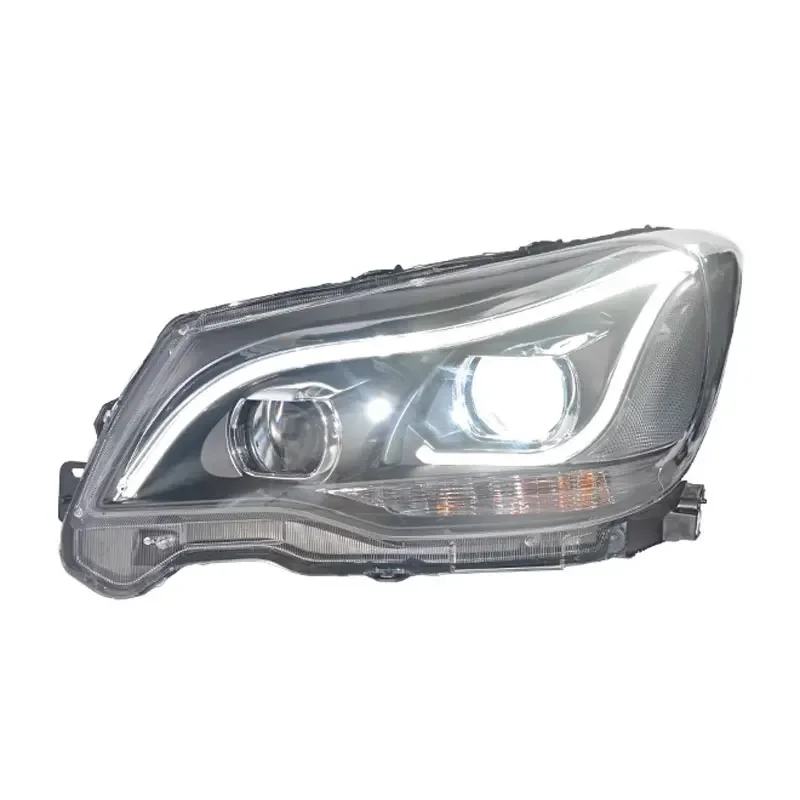 مصباح الرأس لسوبارو فورستر LED المصباح 2013-2018 المصابيح الأمامية فورستر DRL بدوره إشارة عالية شعاع الملاك العين العارض عدسة