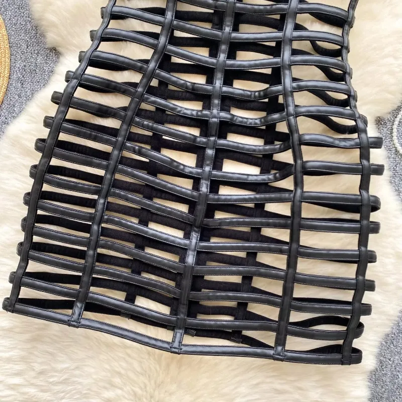 Vintage uitgehold elegante strass chique mouwloze slanke bandjes jurken Koreaanse mode avondfeest dames zomerkleding