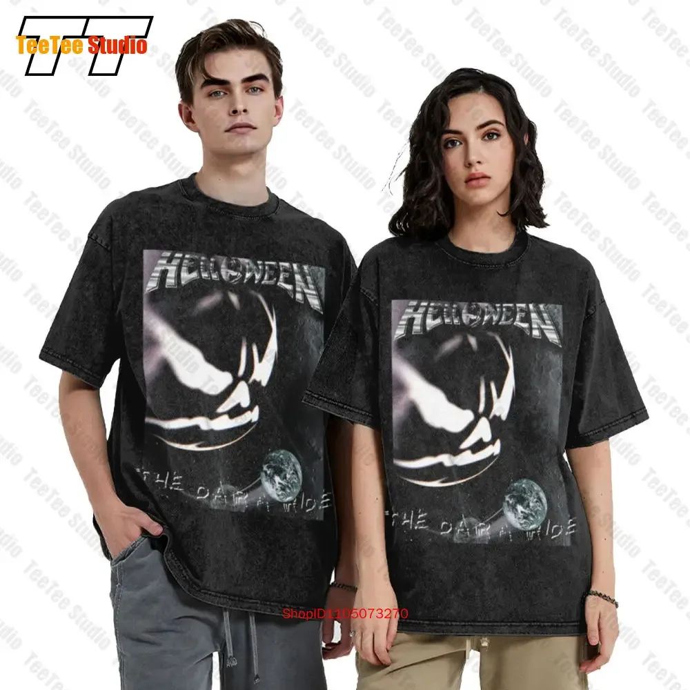Helloween Album The Dark Ride 2000 Year Gamma Ray Stratovarius Vintage Oversized T-Shirt 9QY8