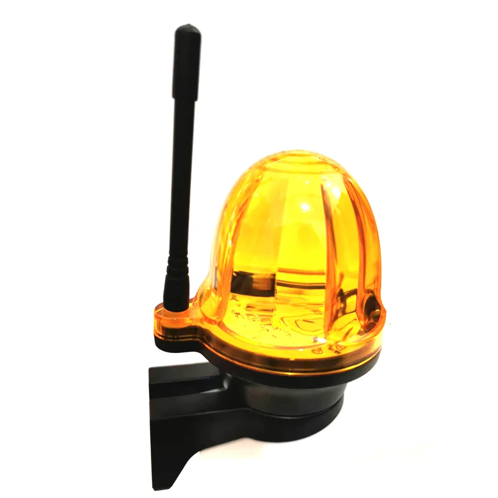 mini 12VDC to 265AC outdoor Antenna LED Alarm Light Strobe Flashing Emergency Warning Lamp wall mount for Gate Opener no sound