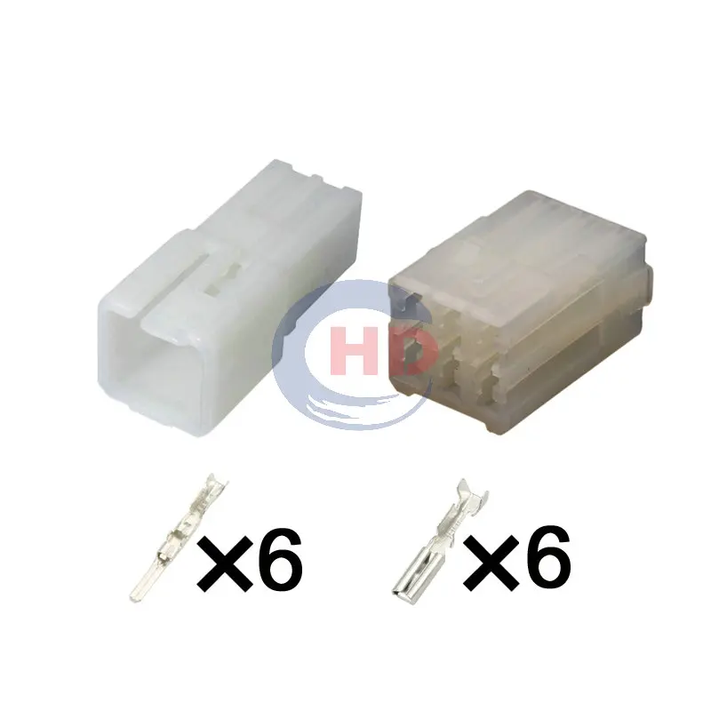 

1-20 sets 6 Pin Taillight Wire Harness Docking Connector Adapter 7122-1460 7123-1460