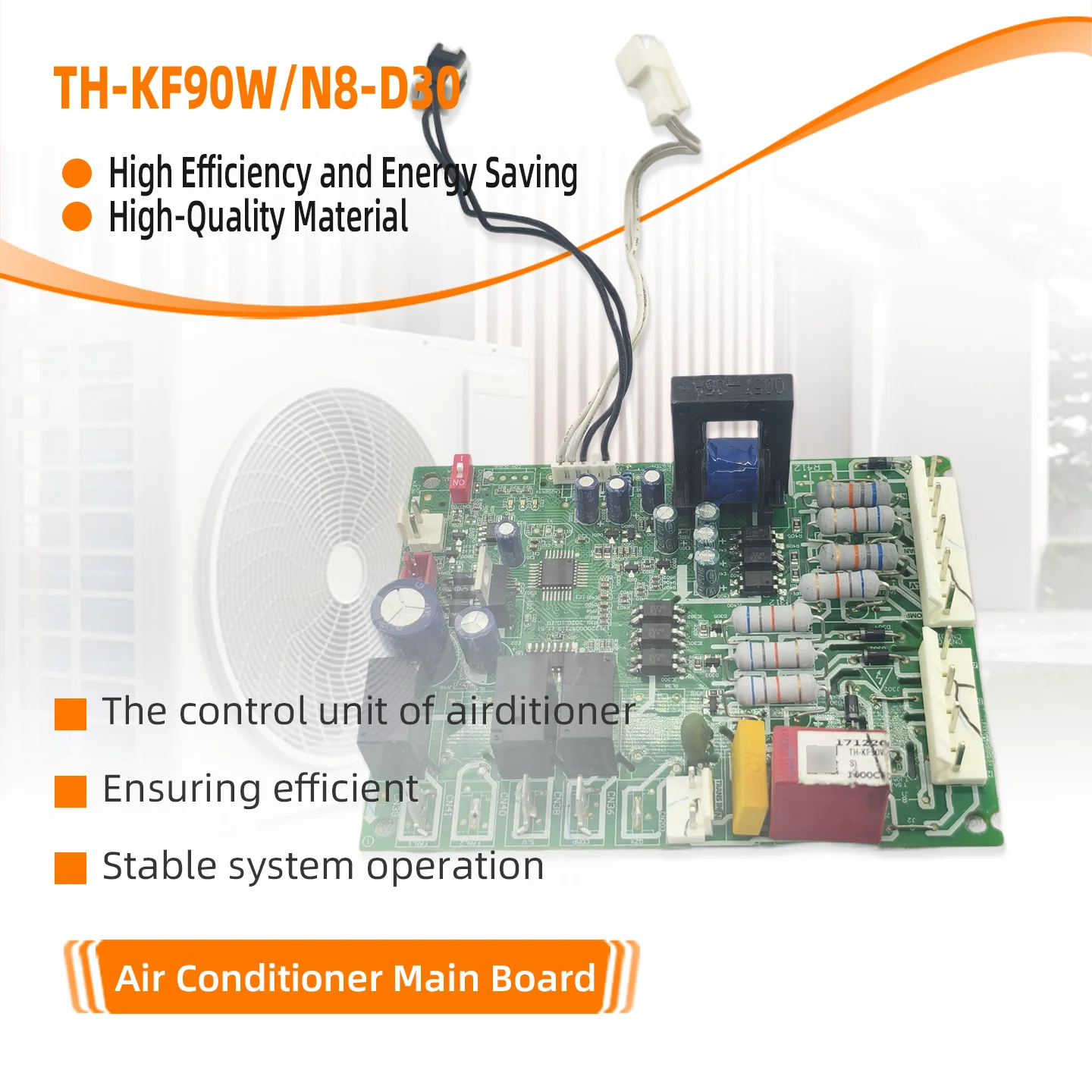Placa base de aire acondicionado Central TLF, placa de circuito de Control TH-KF90W/N8-DEO-Metal, uso doméstico y Industrial eléctrico