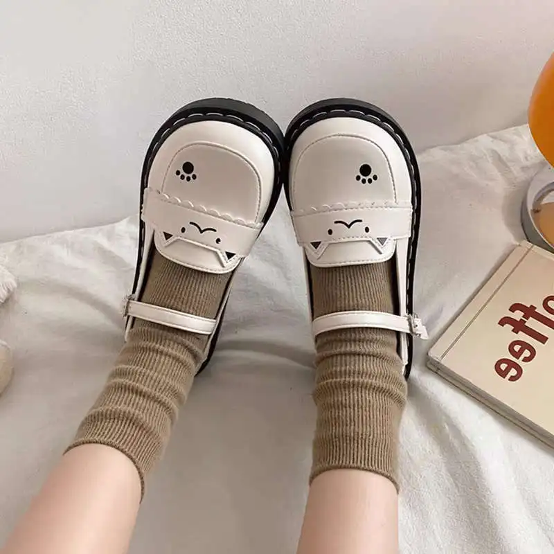 أزياء مزاجه امرأة أحذية ربيع جديد حذاء مسطح ريترو ماري جين حذاء المضادة للانزلاق حذاء كاجوال بسيط المرأة حذاء من الجلد