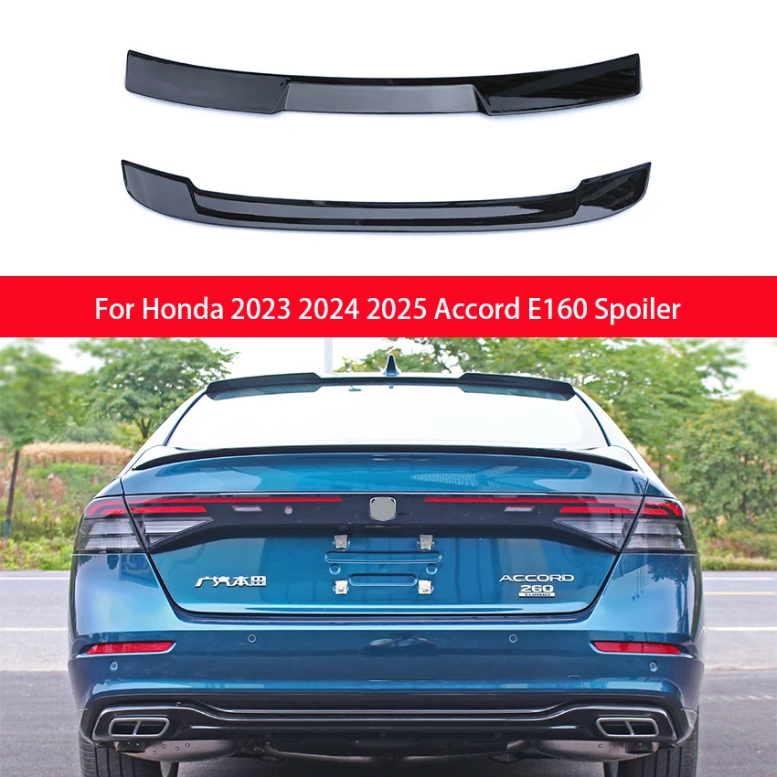 

For 11th Honda 2023-2025 Accord E160 Spoiler Rear Window Roof Spoiler Wings Black Carbon Tuning Car Styling Accessories