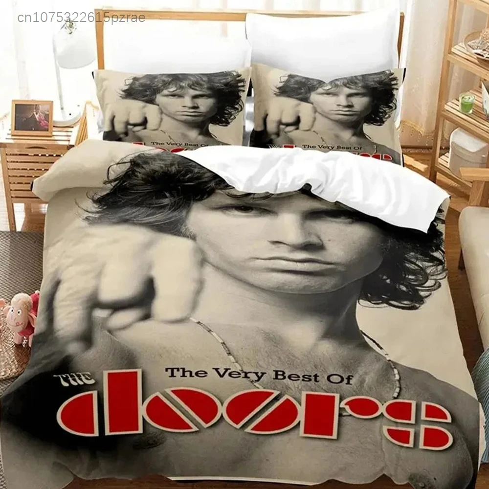 3D The Doors Jim Morrison Bedding Set Single Twin Full Queen King Size Bed Set Aldult Boys Bedroom Duvet Cover Sets