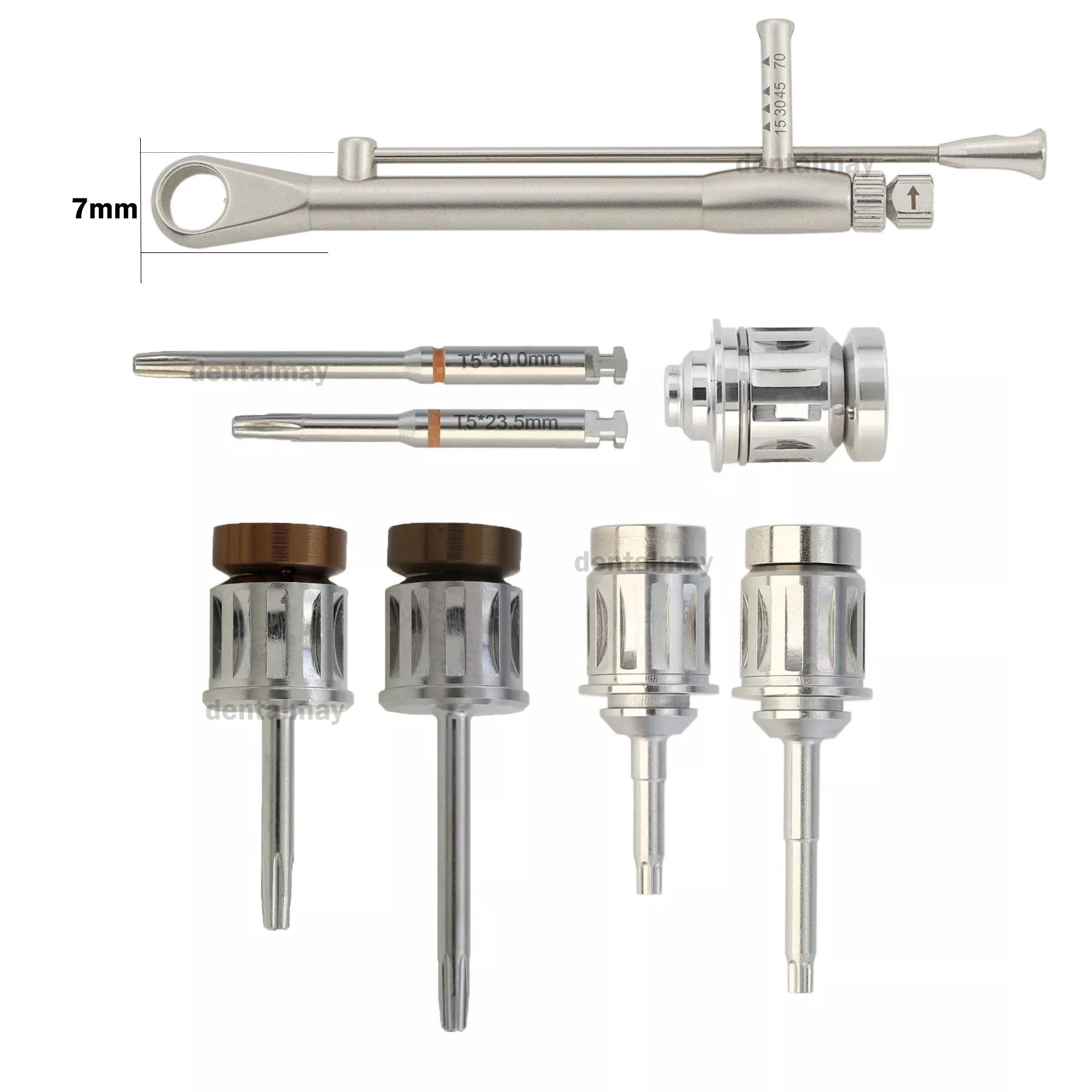 

Dental Implant Nobel UniGrip Screwdrivers T5 Latch Hand Drivers Manual Adapter 7mm Torque Wrench