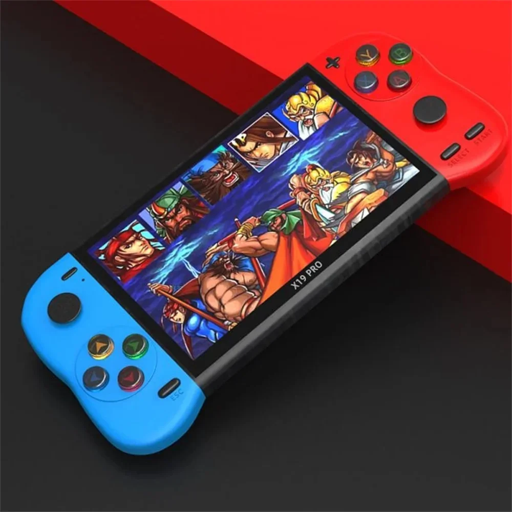 2023 New X19PRO 5.1 Inches Screen Handheld Game Console Large Screen Portable Retro Game Player Video Console With 10000 Games