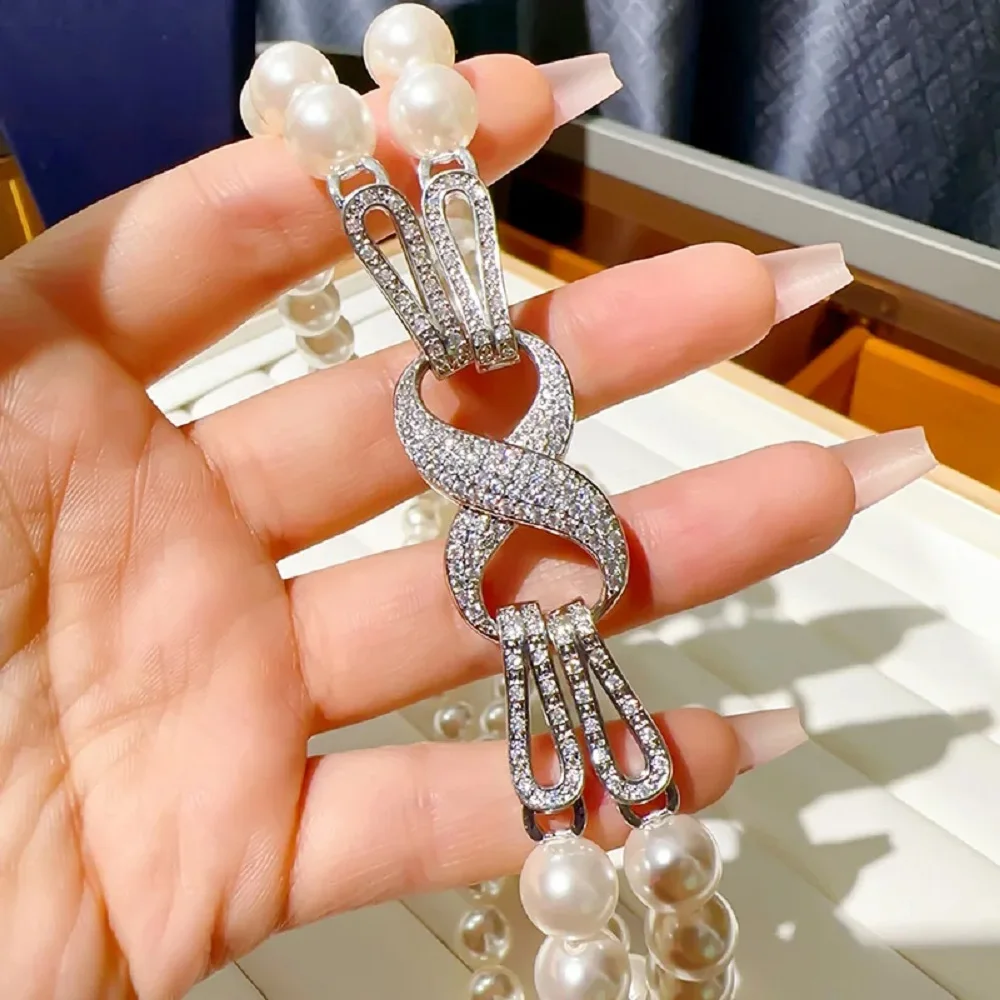 1-صف 2-صف أنيق اللؤلؤ قلادة AAAA 9-10 مللي متر الطبيعية جنوب البحر جولة اللؤلؤ الأبيض قلادة 925s