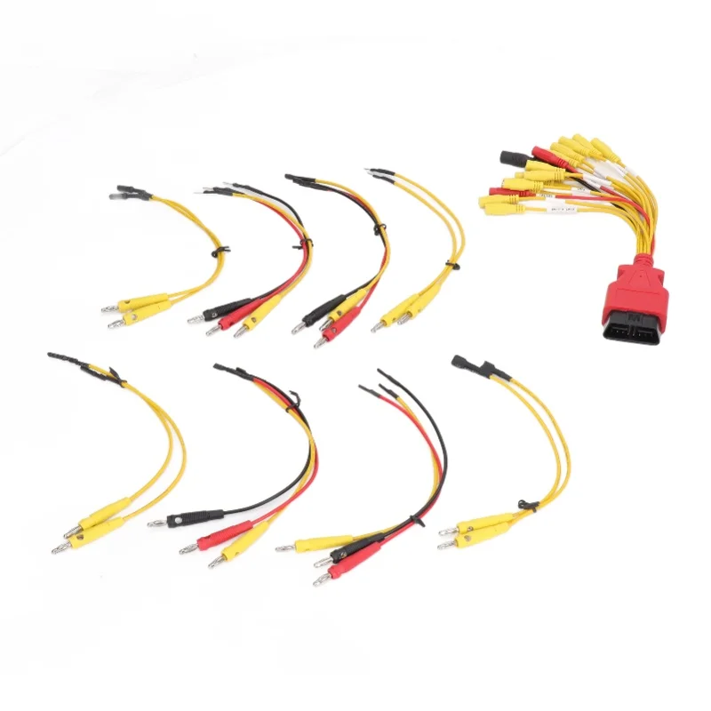 16pin OBD2 Male Connector Diagnostic Cable Adaptor With 20pcs Extension Cable Universal For Car