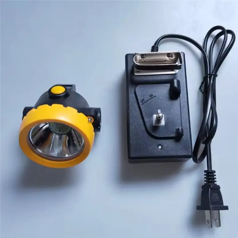 ABVG-BK2000 KL2.5LM Wireless Cordless LED Mining Headlamp Miner Light Safety Cap Lamp US Plug view 6