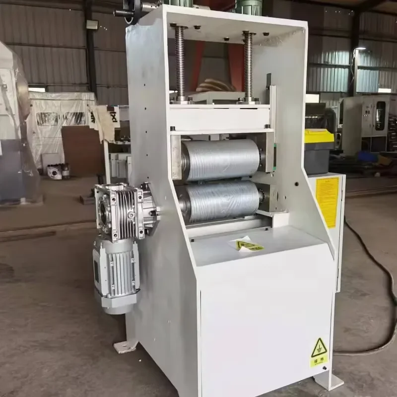 CE Certification WPC Wood Board Double Roller Hot Press Embossing Machine Wood Grain Embossing Machine