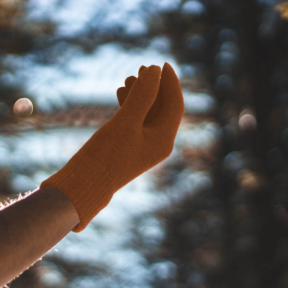 

1 Pair Warm Knit Solid Color Winter Thermal Handwear For Outdoor Indoor Use Winter Warm Gloves Knit Gloves Adult