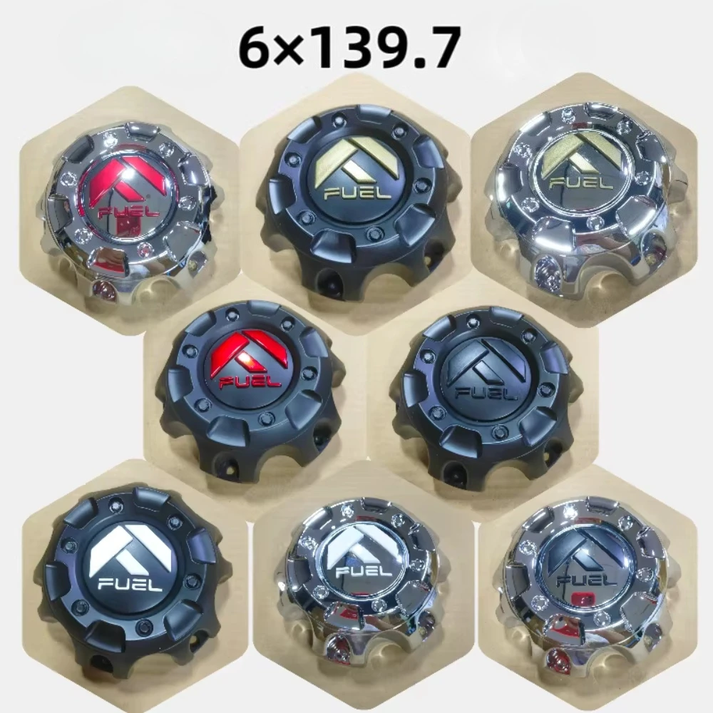 4pcs 6x139.7 Off-road Pickup Aftermarket Car Wheel Center Caps Hub Cap Accessories for Fuel Rims 6-Lug 1001-58 M-447 ST2001-02