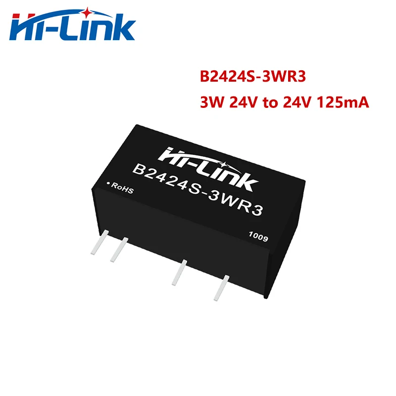 Hi-Link 10pcs/lot Manufacturer Small Size New 3W 24V B2405S-3WR3 B2412S-3WR3 B2424S-3WR3 DC DC Non-reglated Power Supply Module