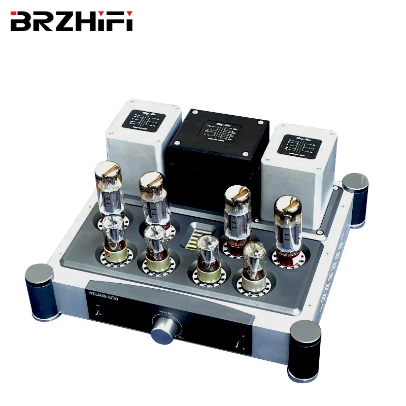 HIFI Audio Power Amplifier A40 Push-Pull Circuit EL34 Classic Tube Amplifier 40W*2 HiFi Home Theater Audiophile Powerful Amps