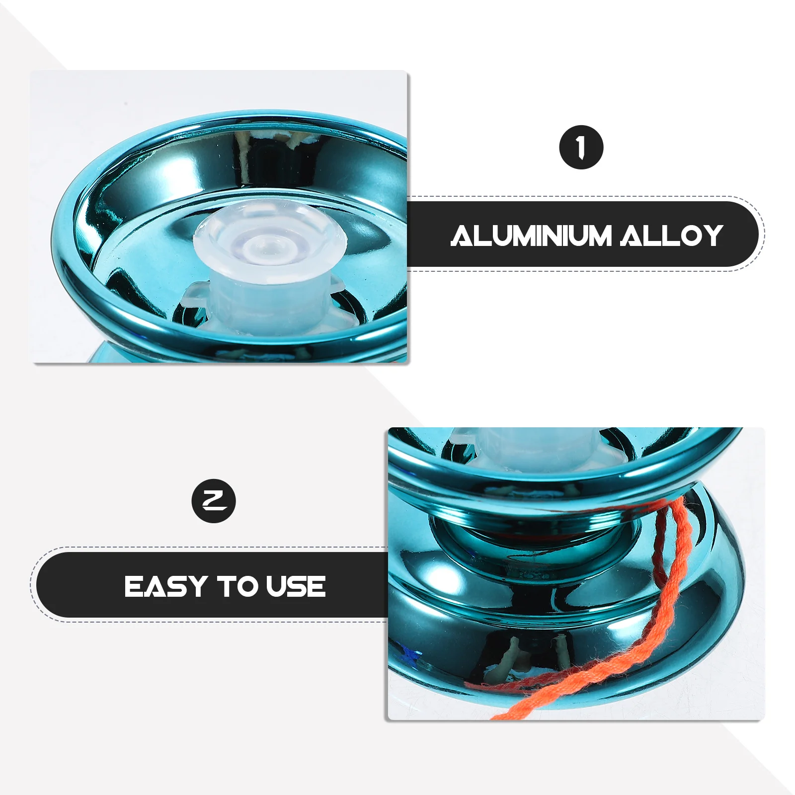 

1 set Beginner Unresponsive Alloy String For Kids Smooth Shaft Hand-Eye Coordination Outdoor Plaything Yoyo