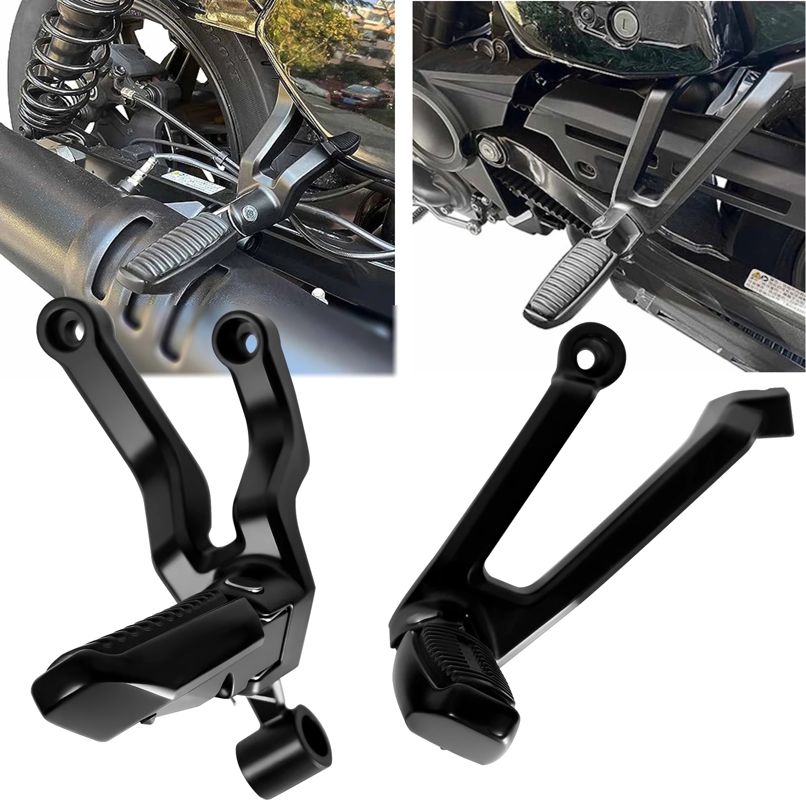 

Motorcycle Passenger Foot Pegs Suppot Foot Rests Pedal Kit For Harley Nightster 975 RH975 Nightster RH975 2022-UP