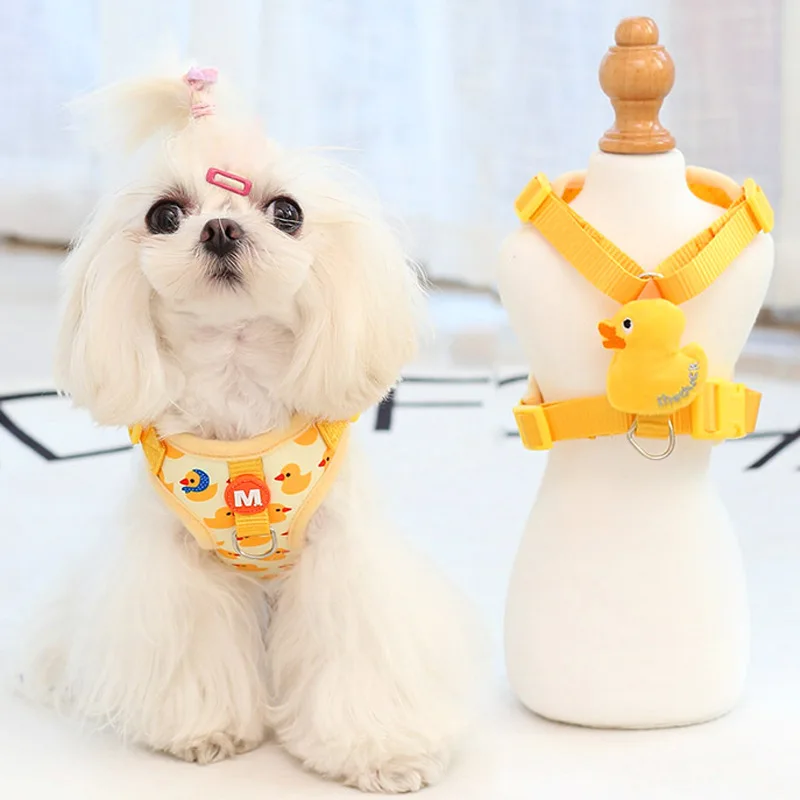 سترة قابلة للتعديل بياقة كلب للحيوانات الأليفة مع مقود - ملحقات تسخير للكلاب الصغيرة والمتوسطة من البوليستر بطباعة البلدغ الفرنسي #2