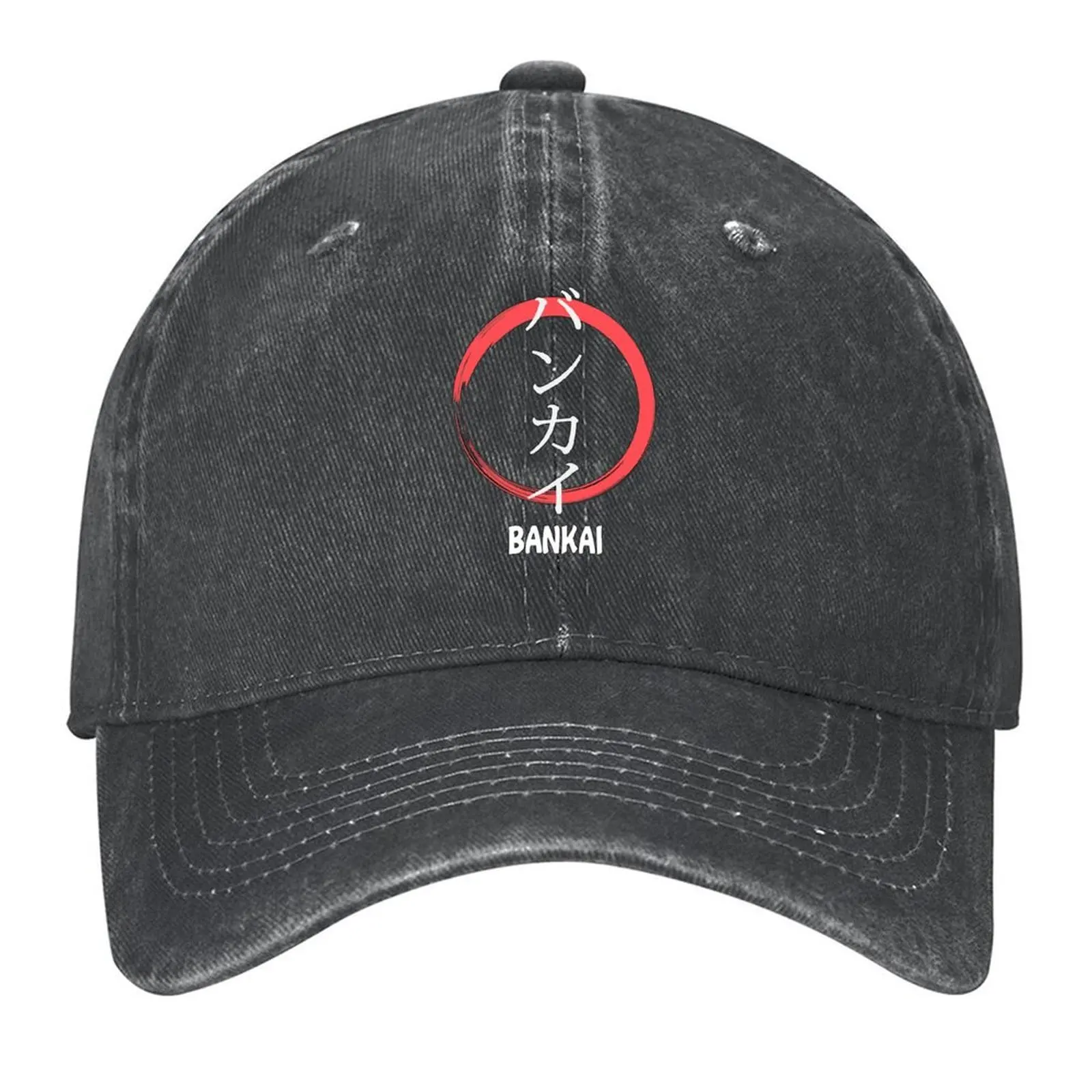 

2026 Bankai Kanji Baseball Cap Dad Hat Hood Hat Man Luxury Streetwear Women's Beach Men's