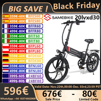 EU STOCK Original SAMEBIKE 20LVXD30 Electric Bike 350W Motor High Speed 35Km/h 48V 10.4AH Mountain Bicycle 20 Inch Tires  E-bike