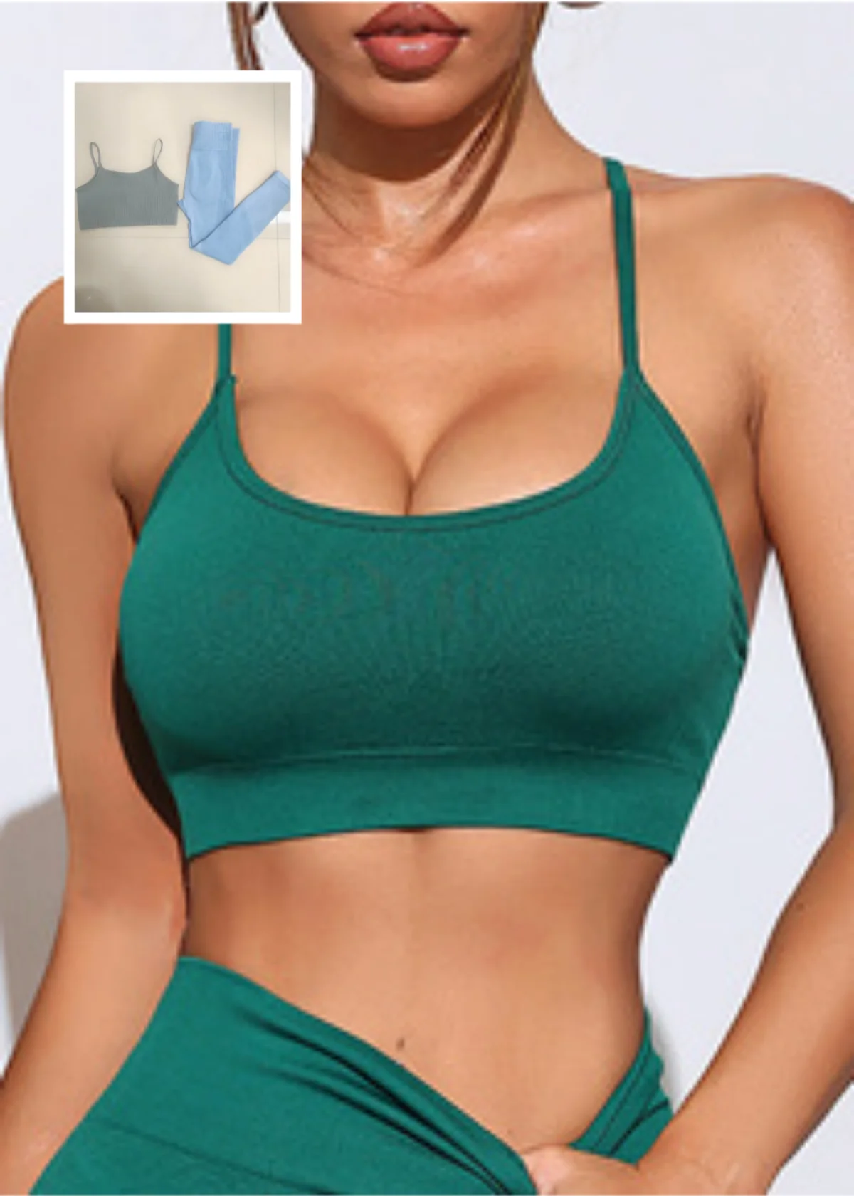 

Free Combination and Versatile Women's Fitness Yoga Seamless High Waisted Tight Fitting Sports Underwear Top Sports Pants Set