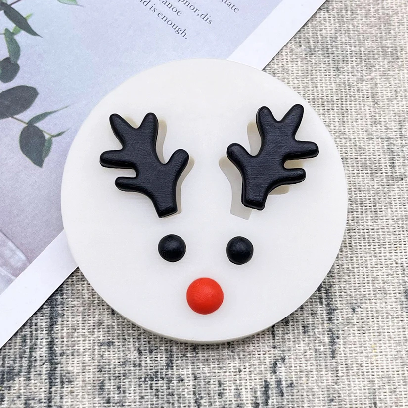 Christmas Reindeer Antler Silicone Sugarcraft Mold Fondant Cake Decorating Tools Cupcake Baking Mold