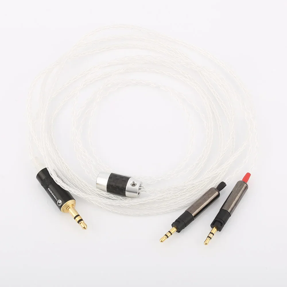 

Audiocrast 3.5mm Stereo 8 Cores 7N OCC Silver Plated R70X Headphone Upgrade Cable for ATH-R70X R70X headphones