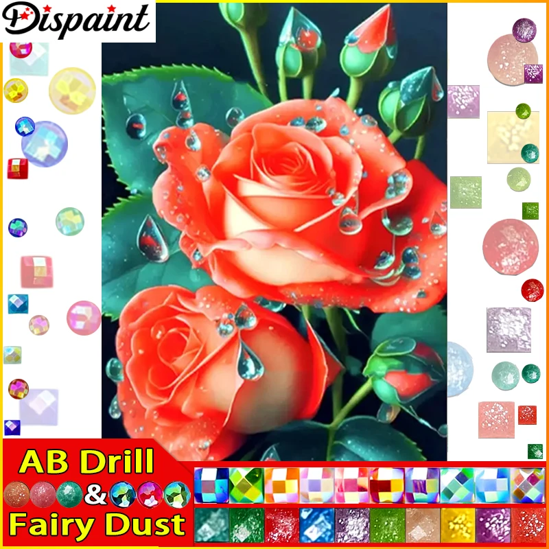 Dispaint Fata Polvere AB Trapano quadrato/rotondo 5D Pittura diamante fai da te