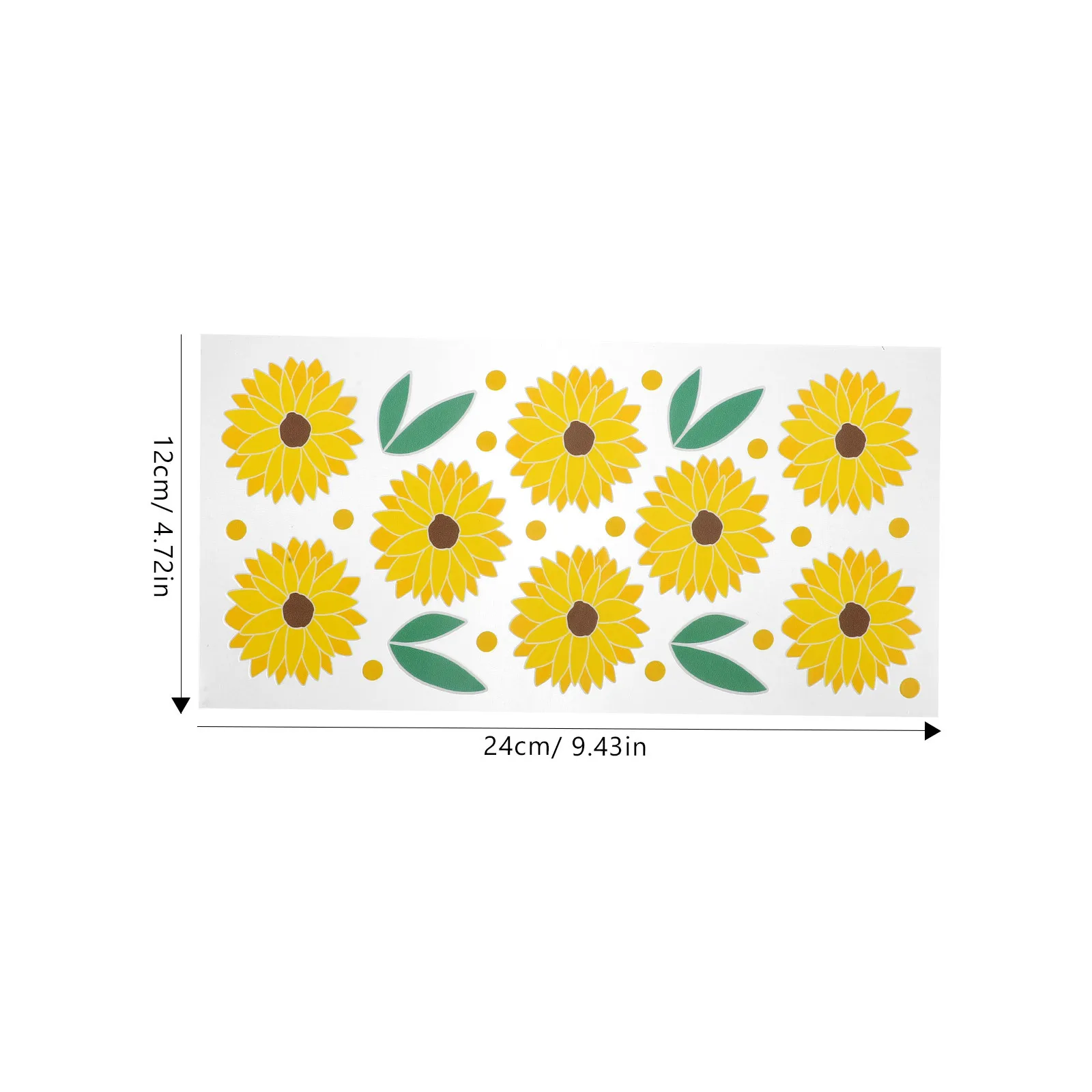 ملصق تغليف الأكواب لفرك الأكواب الزجاجية اللطيفة على ملصق النقل سهل التشغيل لفرك ملصق الأزهار على شارات النقل