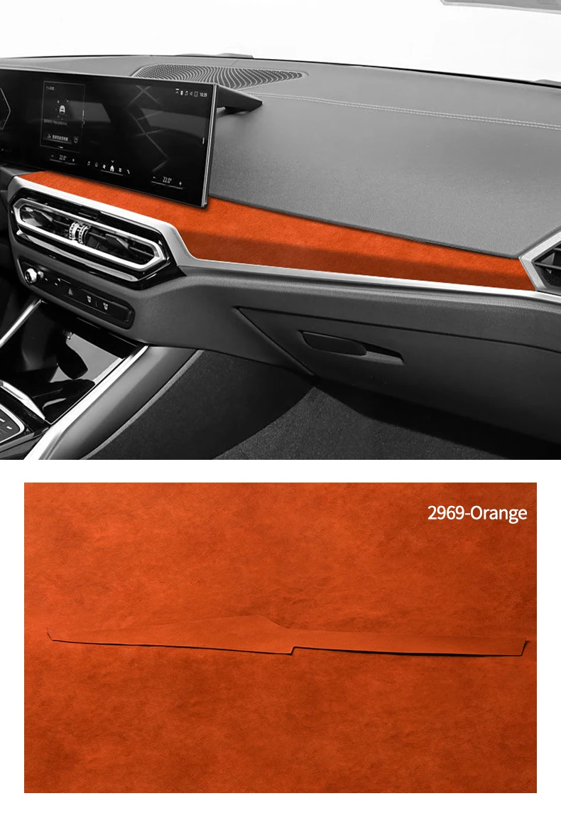 Für BMW Two-gate G42 3er I3 G20 G28 4er I4 G23 Mittelkonsole Dashboard Trim Aufkleber aus Alcantara Auto Innen Zubehör – Detail 11