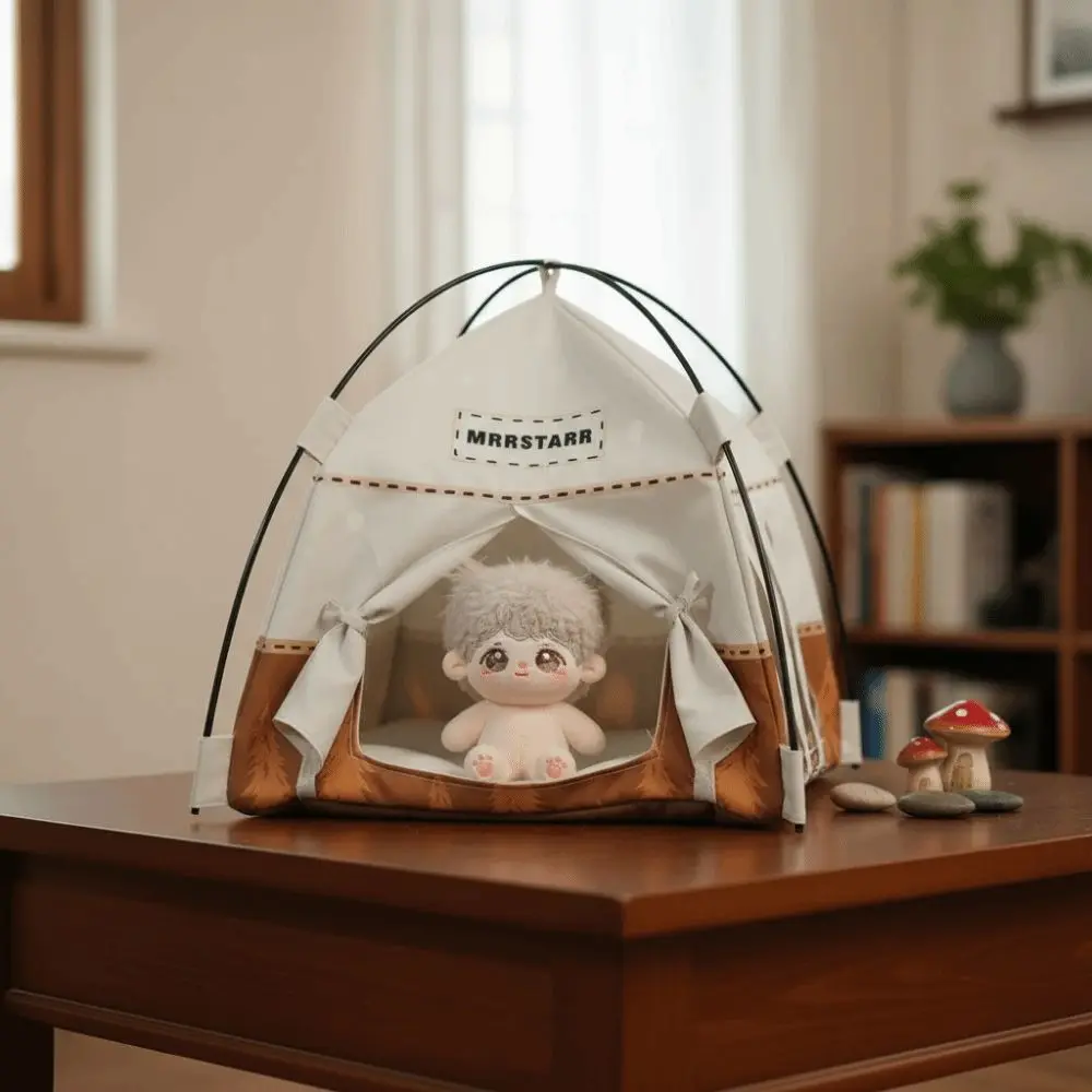 

1:12 Scale Camping Tent Model Decoration Miniature Simulated Outdoor Tent Ornament Oxford Cloth Doll Small Tent Photo Props