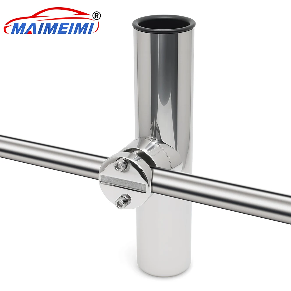Boat Accessories Fishing Rod Holder Clamp Side Mount 7/8 Rail Marine Boat Stainless Steel Rod Pole Bracket Tool
