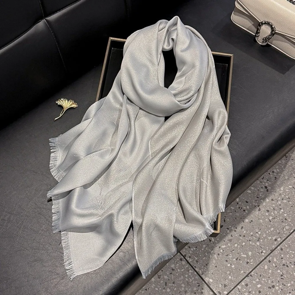 

Модная элегантная женская шаль, легкая мягкая вуаль, шарф из вуали премиум-класса, дышащий солнцезащитный шарф для женщин