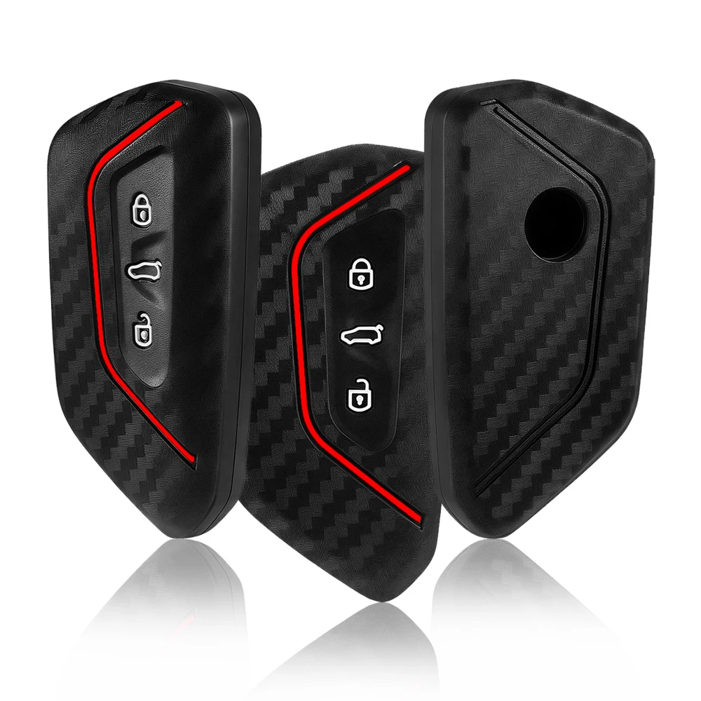 Silicone Remote Case Key Cover For Skoda Octavia 4 A8 MK8 For Seat Leon Fr Mk4 Cupra Formentor 2023 accesorios For VW Golf 8 ID4