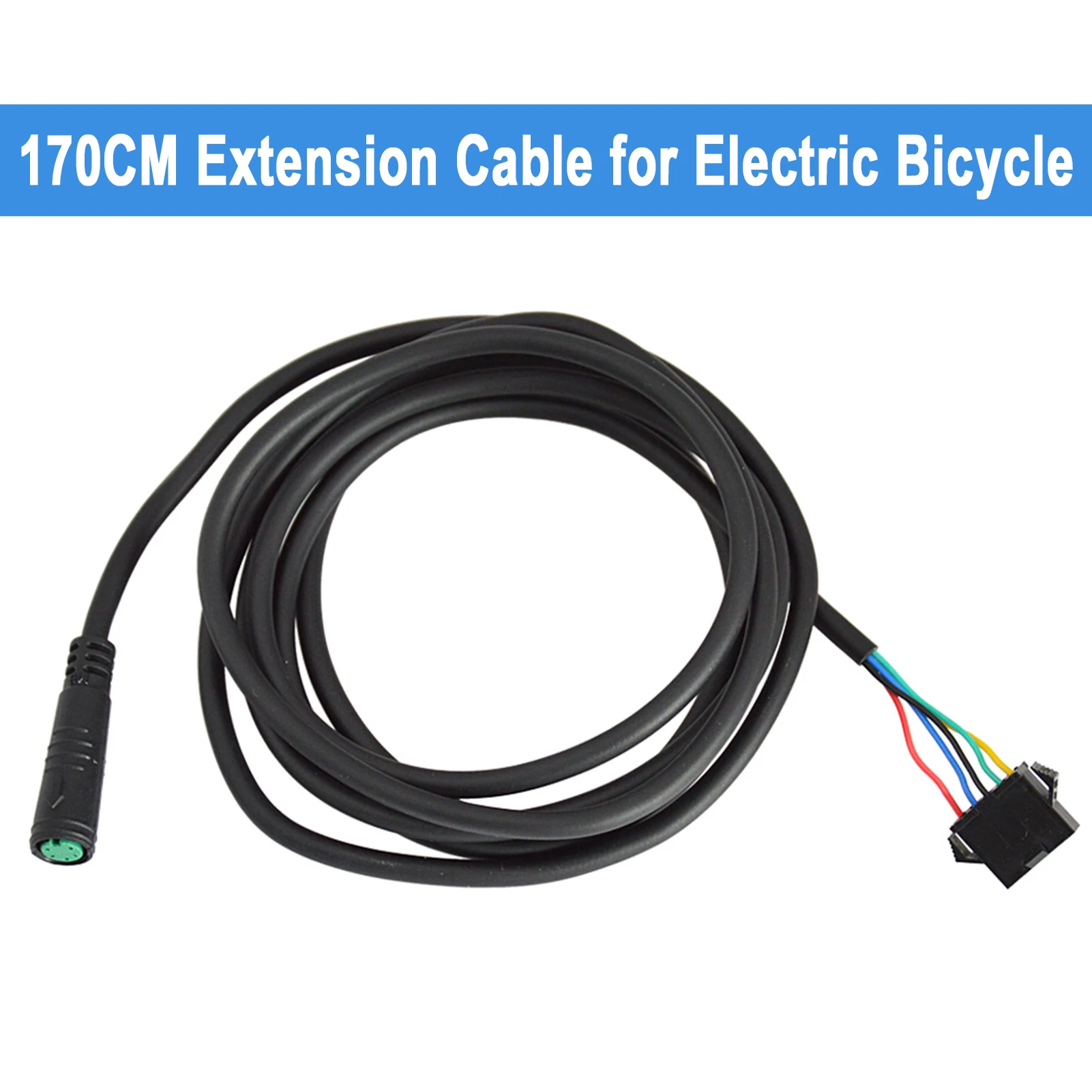 5 Pin Electric Bicycle Extension Cable 170CM Waterproof Adapter Cable Good Performance for Display to SM Ebike Accessories