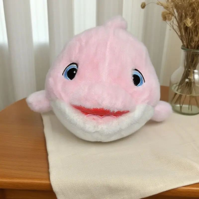 35 cm pluche dolfijn speelgoed schattig blauw roze dier gevuld pluche cartoon speelgoed voor jongens meisjes kerst verjaardagscadeaus