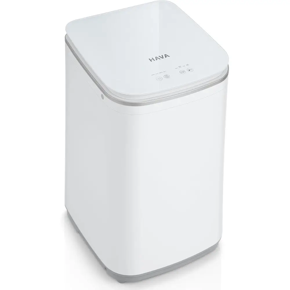 

Portable Washing hine, 0.8 Cu. t. acity Mini Washer & Spin Dryer, ully Automatic with 8 Wash Progs, Hot Wash Options & Upward Dr