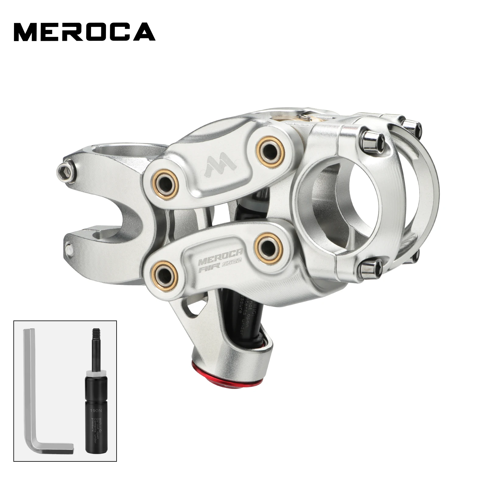 MEROCA SS02 5 リンク エアサスペンション ステム - 31.8mm 合金 MTB 