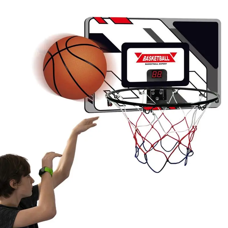 

Over The Door Basketball Hoop Automatic Scoring Mini Basketball Hoop For Kids Mini Basketball Hoop For Kids And Adults