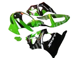 Full Body Kits Zx6r 1998 - 1999 Green Black White Motorcycle Fairing Ninja Zx-6r 1998 Fairings for Kawasaki Zx6r 98