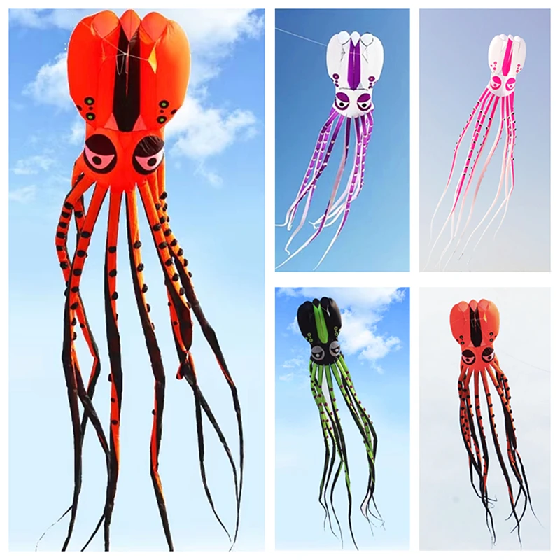 

Large octopus kite flying soft kite display kites for adults kites parachute professional kites inflatable kites Outdoor play