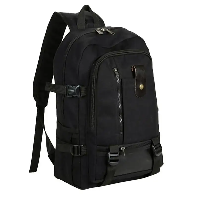 

Unisex Canvas Backpack Schoolbag - Fashionable Double-Shoulder Travel Bag